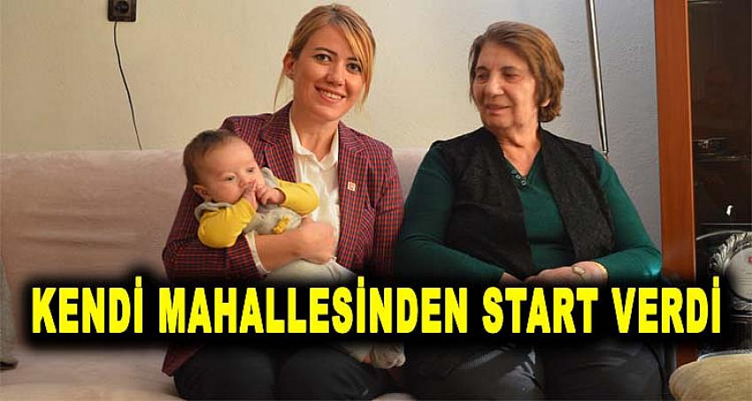 KENDİ MAHALLESİNDEN START VERDİ