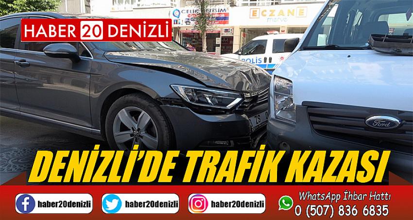 Kazada kafasını çarpan sürücünün kıyafeti kan içinde kaldı