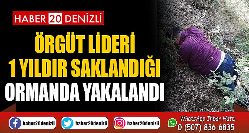 Örgüt lideri 1 yıldır saklandığı ormanda yakalandı