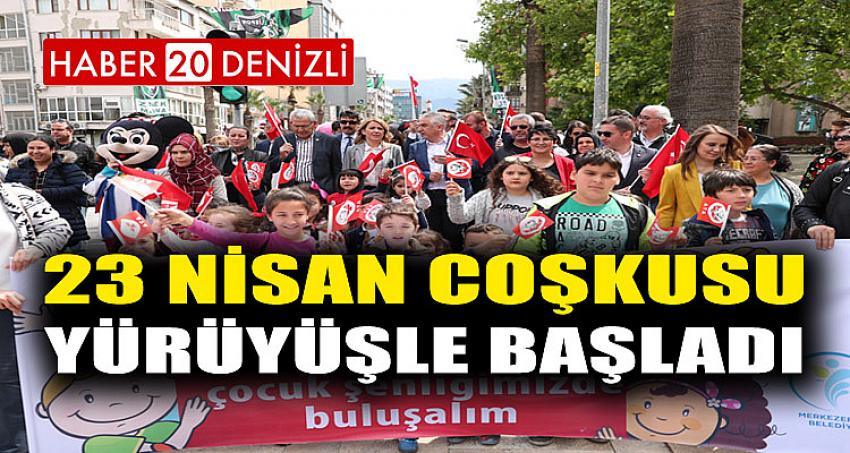 23 NİSAN COŞKUSU YÜRÜYÜŞLE BAŞLADI