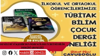 DENİZLİ BÜYÜKŞEHİR’DEN ÖĞRENCİLERE ÜCRETSİZ BİLİM DERGİSİ ABONELİĞİ