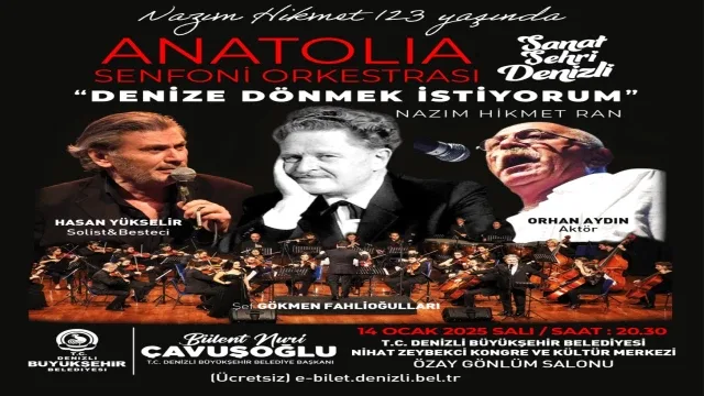 Denizli Büyükşehir Nazım Hikmet’in Doğum Yılına Özel İki Etkinlikle Kutlayacak