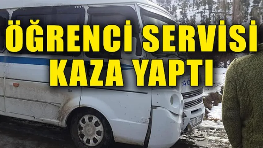 Öğrenci Servisi Kaza Yaptı