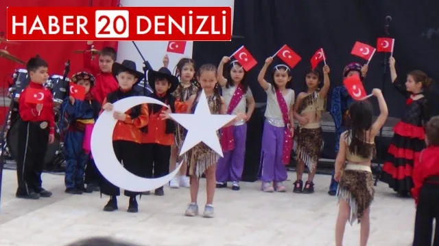 Denizli'de 23 Nisan coşkuyla kutlandı