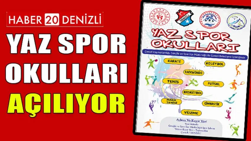 Yaz Spor Okulları Açılıyor