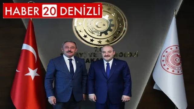 Milletvekili Şahin Tin, Sanayi ve Teknoloji Bakanı Varank’ı ziyaret etti