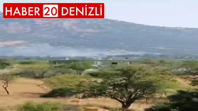 Örtü yangını ormana sıçramadan söndürüldü