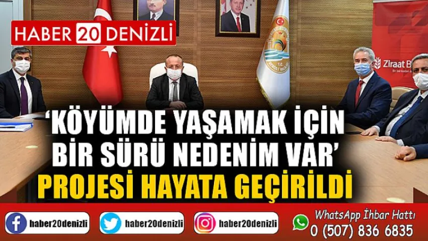 ‘Köyümde yaşamak için bir sürü nedenim var’ projesi hayata geçirildi