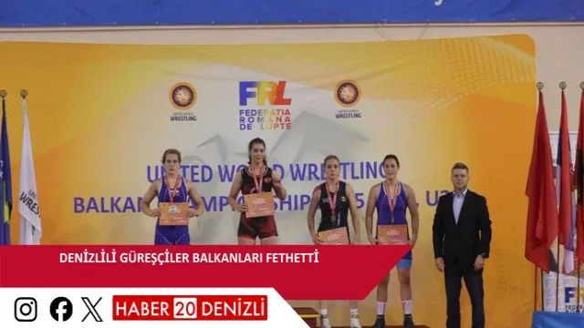 Denizlili güreşçiler Balkanları fethetti