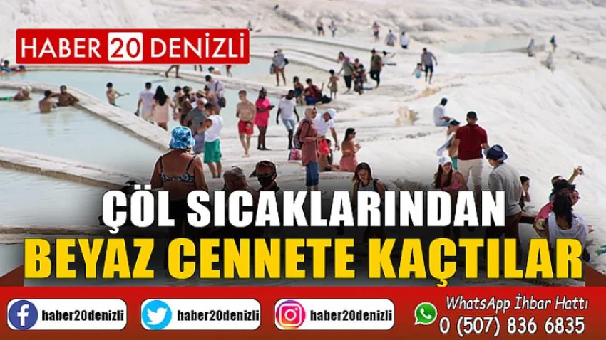 Çöl sıcaklarından beyaz cennete kaçtılar