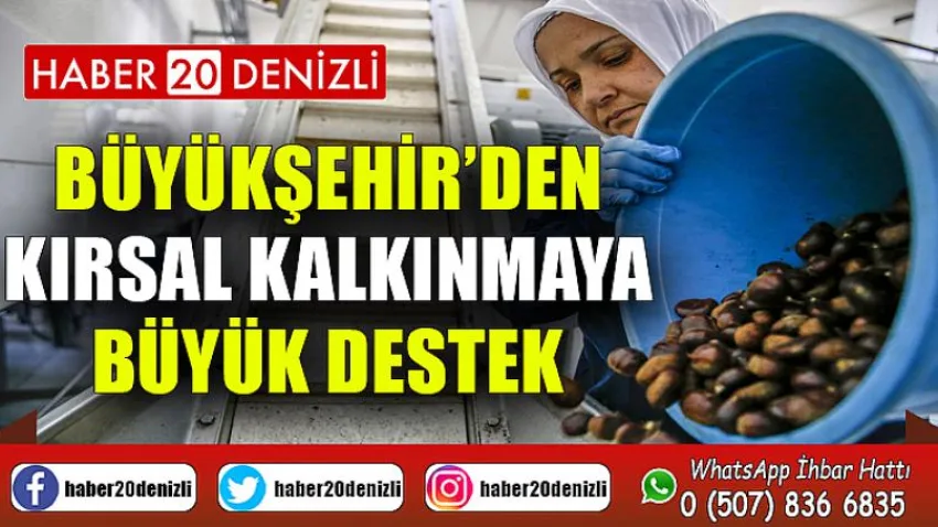 Büyükşehir’den Kırsal Kalkınmaya Büyük Destek