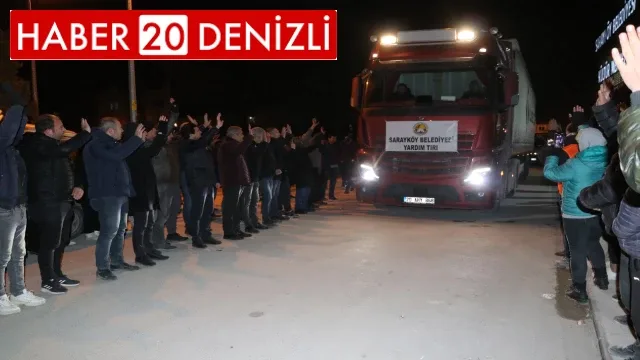 Sarayköy’den 4 tır yardım Hatay’a gönderildi