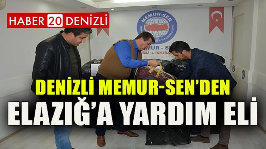 Denizli Memur-sen’den Elazığ’a Yardım Eli