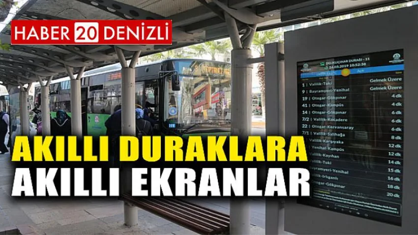 Akıllı Duraklara Akıllı Ekranlar