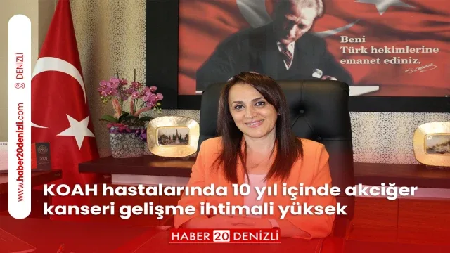KOAH hastalarında 10 yıl içinde akciğer kanseri gelişme ihtimali yüksek