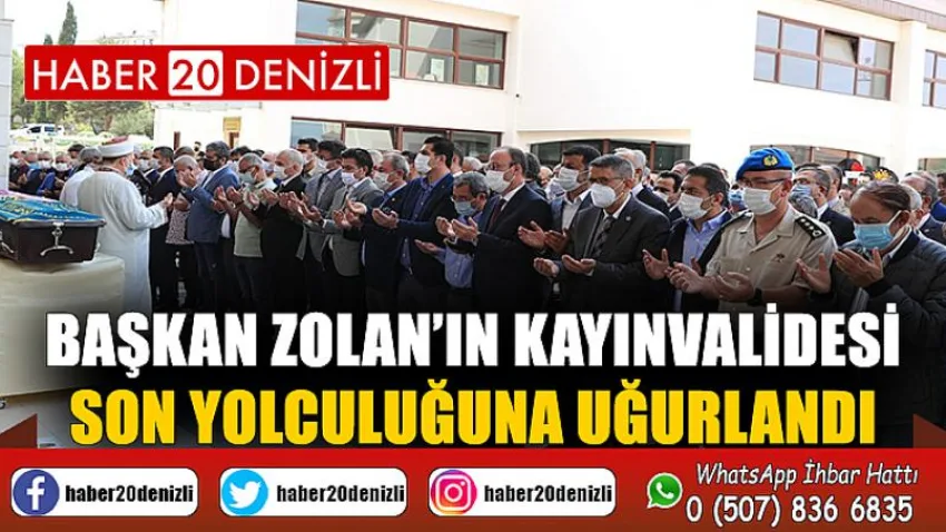 Başkan Zolan’ın kayınvalidesi son yolculuğuna uğurlandı
