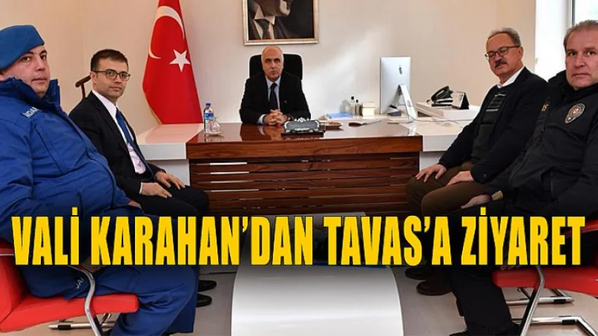 Vali Karahan'dan Tavas'a Ziyaret