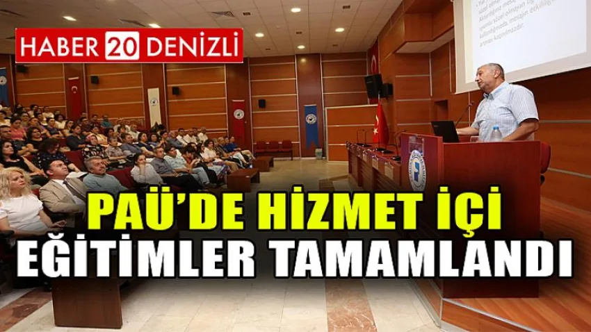PAÜ’de Hizmet İçi Eğitimler Tamamlandı