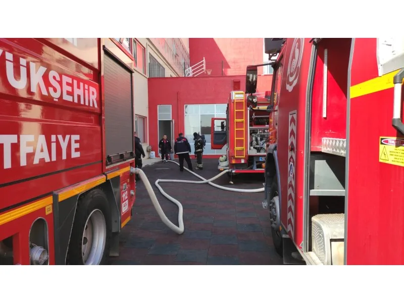 Kolejde çıkan yangında tahliye edilen öğrenciler evlerine gönderildi