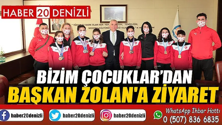 Bizim Çocuklar’dan Başkan Zolan'a ziyaret