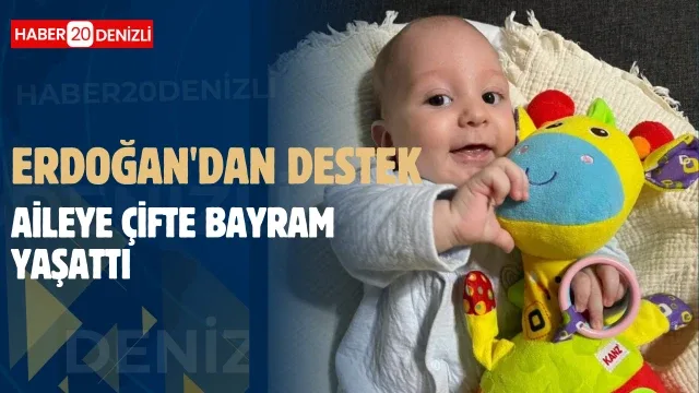 DTO Başkanı Erdoğan’ın canlı yayın yaparak desteklediği Kerem bebek ile ailesi çifte bayram yaşadı