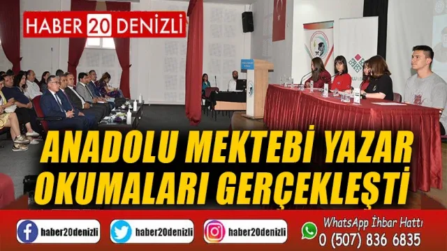 Anadolu Mektebi Yazar Okumaları gerçekleşti