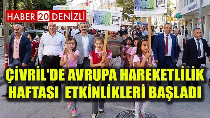 Çivril'de Avrupa Hareketlilik Haftası Etkinlikleri Başladı