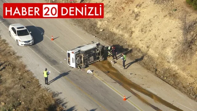 Havada denetim yapan jandarmadan kazaya anında müdahale