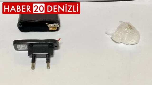Denizli'de şarj aleti içine gizlenmiş uyuşturucu ele geçirildi