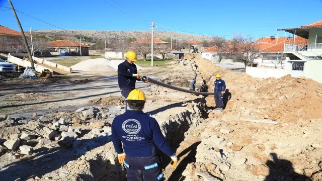 DESKİ, Bekilli Gömce’de içme suyu sorununu çözmek için çalışmalarına başladı