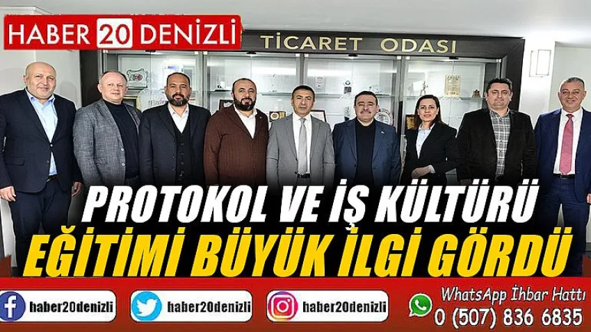Protokol ve İş Kültürü Eğitimi Büyük İlgi Gördü