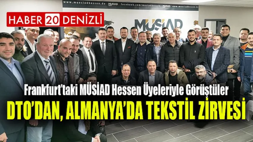 Dto’dan, Almanya’da Tekstil Zirvesi