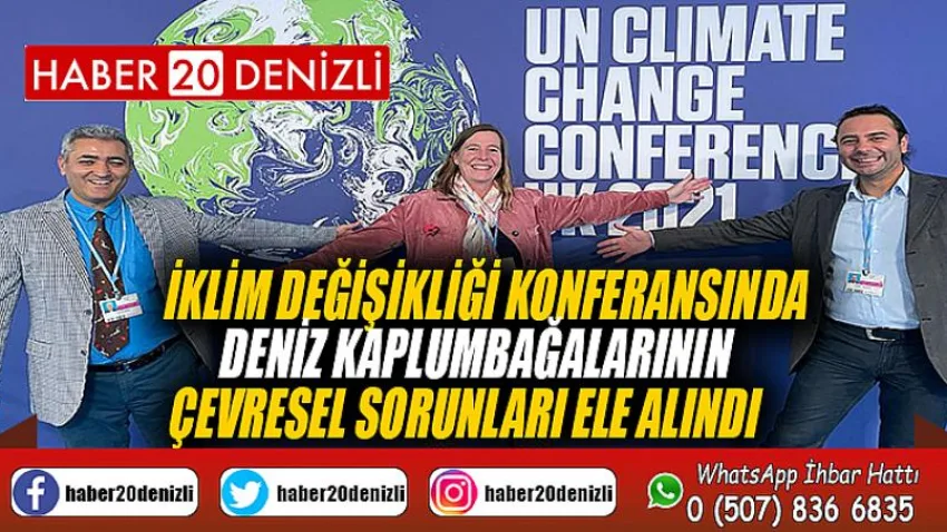 İklim değişikliği konferansında deniz kaplumbağalarının çevresel sorunları ele alındı