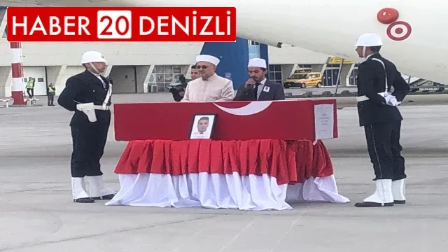 Denizlili şehidin naaşı memleketine getirildi