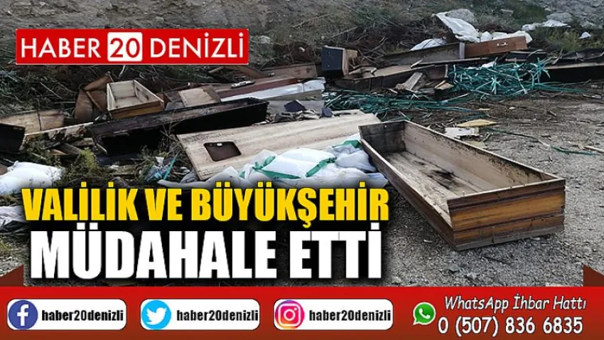Valilik ve Büyükşehir müdahale etti