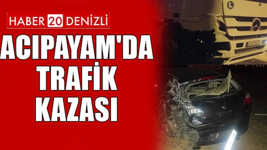 Acıpayam'da Trafik Kazası