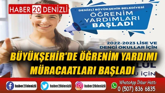 Büyükşehir'de öğrenim yardımı müracaatları başladı