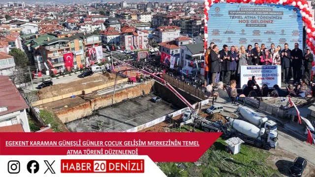 Egekent Karaman Güneşli Günler Çocuk Gelişim Merkezinin temel atma töreni düzenlendi