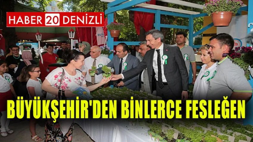 Büyükşehir'den binlerce fesleğen