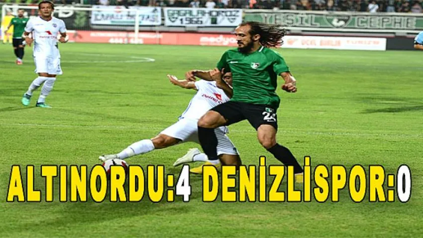 Altınordu:4- Denizlispor:0