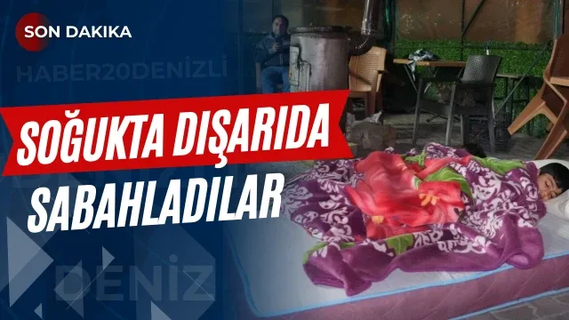 5.1 büyüklüğündeki depremin ardından dışarda yattılar