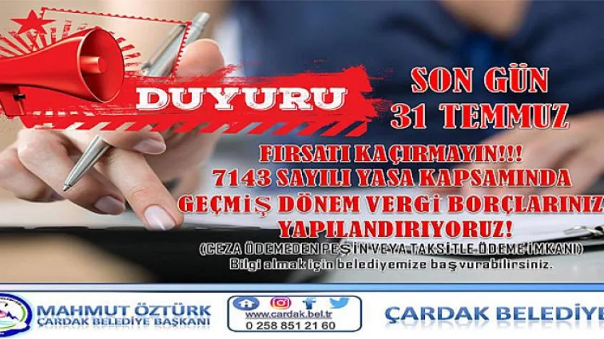 Vergi Affı için Başvurular Devam Ediyor