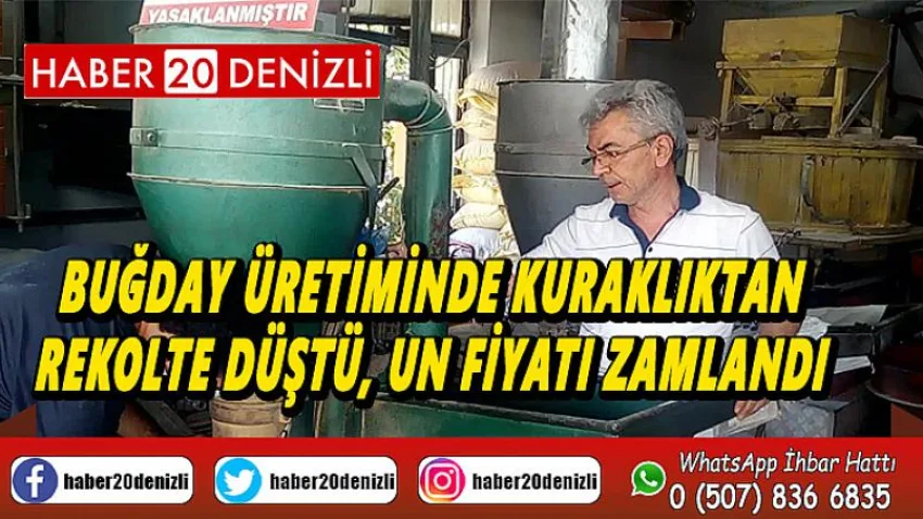 Buğday üretiminde kuraklıktan rekolte düştü, un fiyatı zamlandı