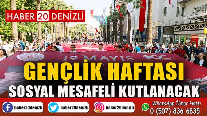 Gençlik Haftası Sosyal Mesafeli Kutlanacak