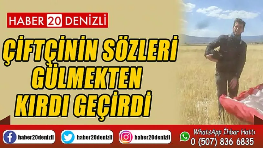 Çameli'nden uçan Kanadalı paraşütçü Burdur’da ekili tarlaya indi, çiftçinin sözleri gülmekten kırdı geçirdi