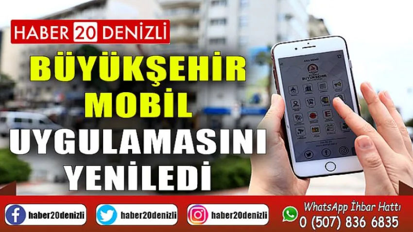 Büyükşehir mobil uygulamasını yeniledi