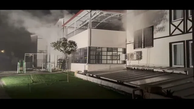 Engelli bakım merkezinde çıkan yangında korku dolu anlar yaşandı