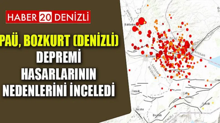 PAÜ, Bozkurt (Denizli) Depremi Hasarlarının Nedenlerini İnceledi