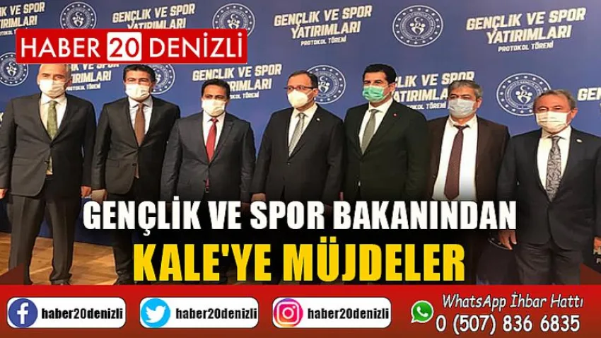 Gençlik ve Spor Bakanından Kale'ye Müjdeler