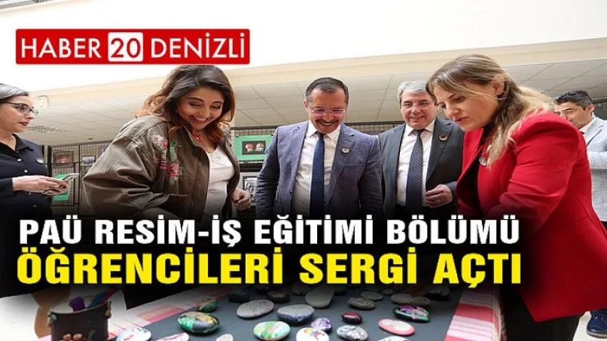 PAÜ Resim-İş Eğitimi Bölümü Öğrencileri Sergi Açtı